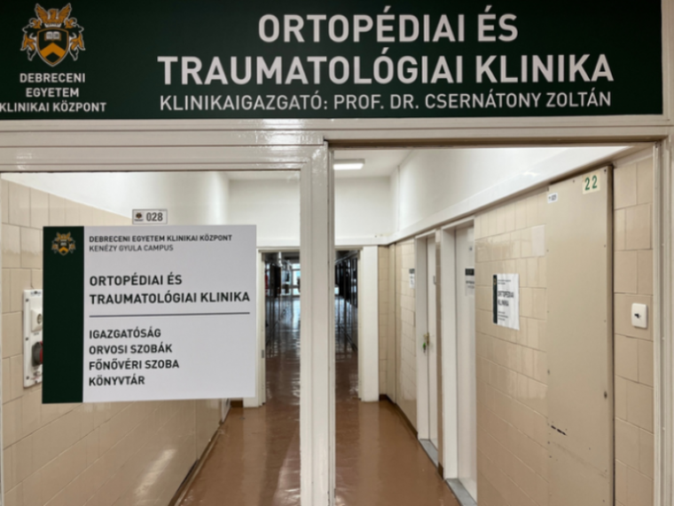 Létrejött az integrált Ortopédiai és Traumatológiai Klinika