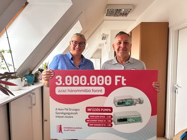 Új gyógyszeradagoló pumpák a Heim Pál Kórház szolgálatában