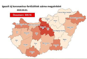 585-en igazoltan fertőzöttek, egy ember meghalt